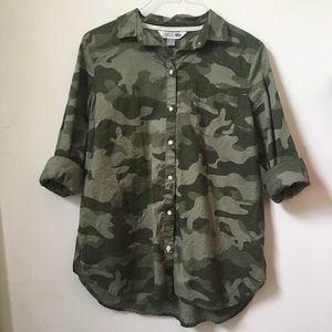 Camo Button-Up Shirt